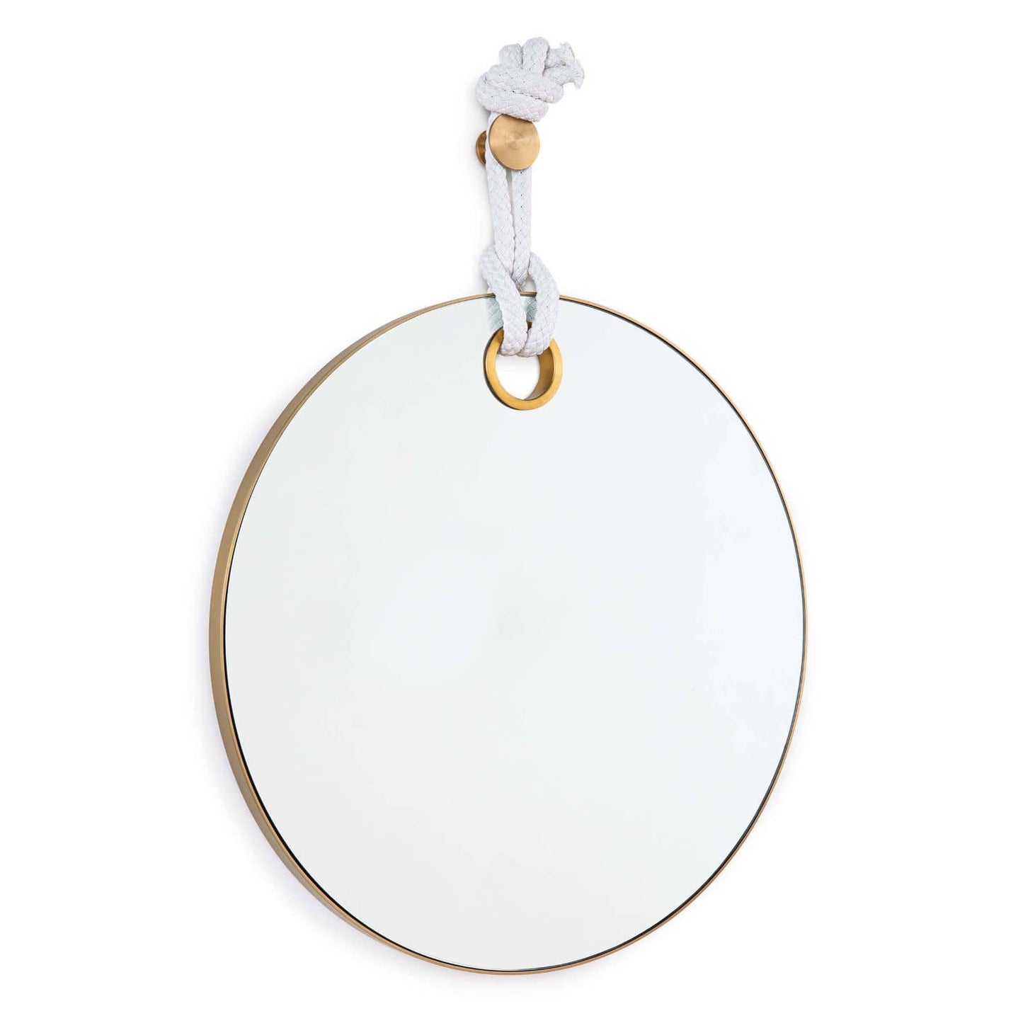 Porter Mirror in Natural Brass