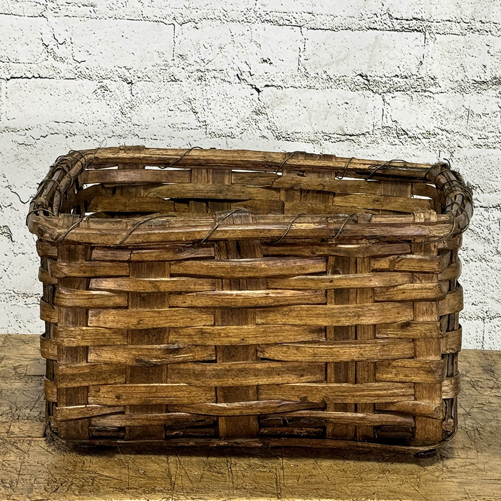 Early 20th Century Chestnut Basket