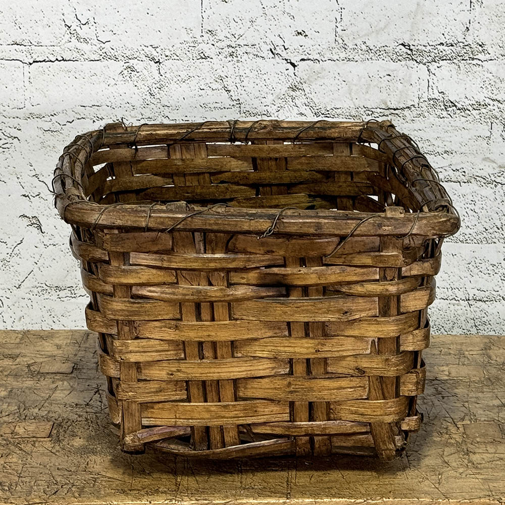 Early 20th Century Chestnut Basket