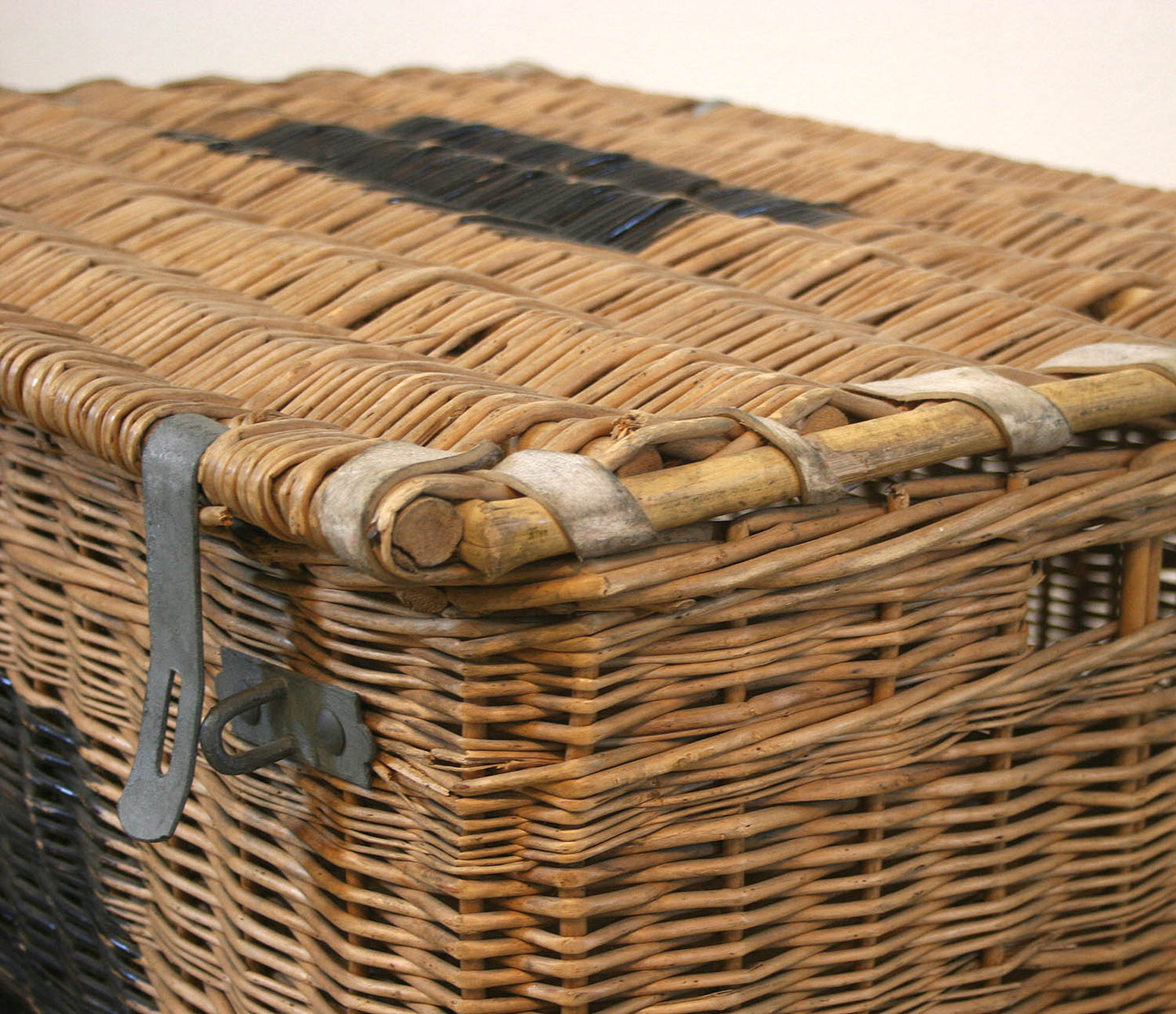 Vintage Travel Basket on Stand