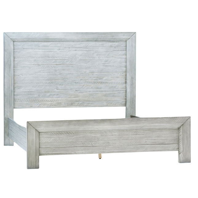 Acacia Wood Grey Washed Queen Bed