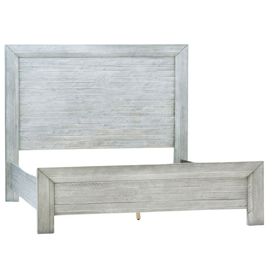 Acacia Wood Grey Washed Queen Bed