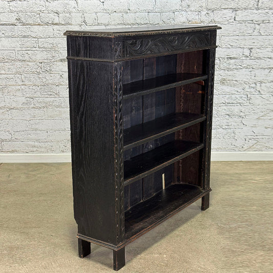 Antique English Carved Bookcase