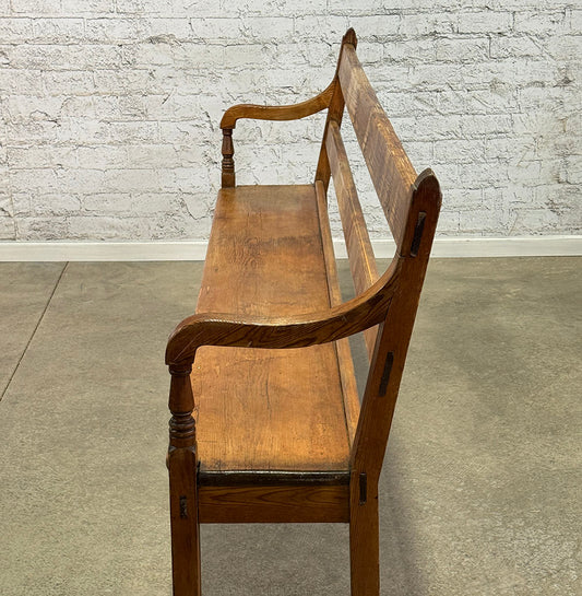 Antique English Pine Long Bench