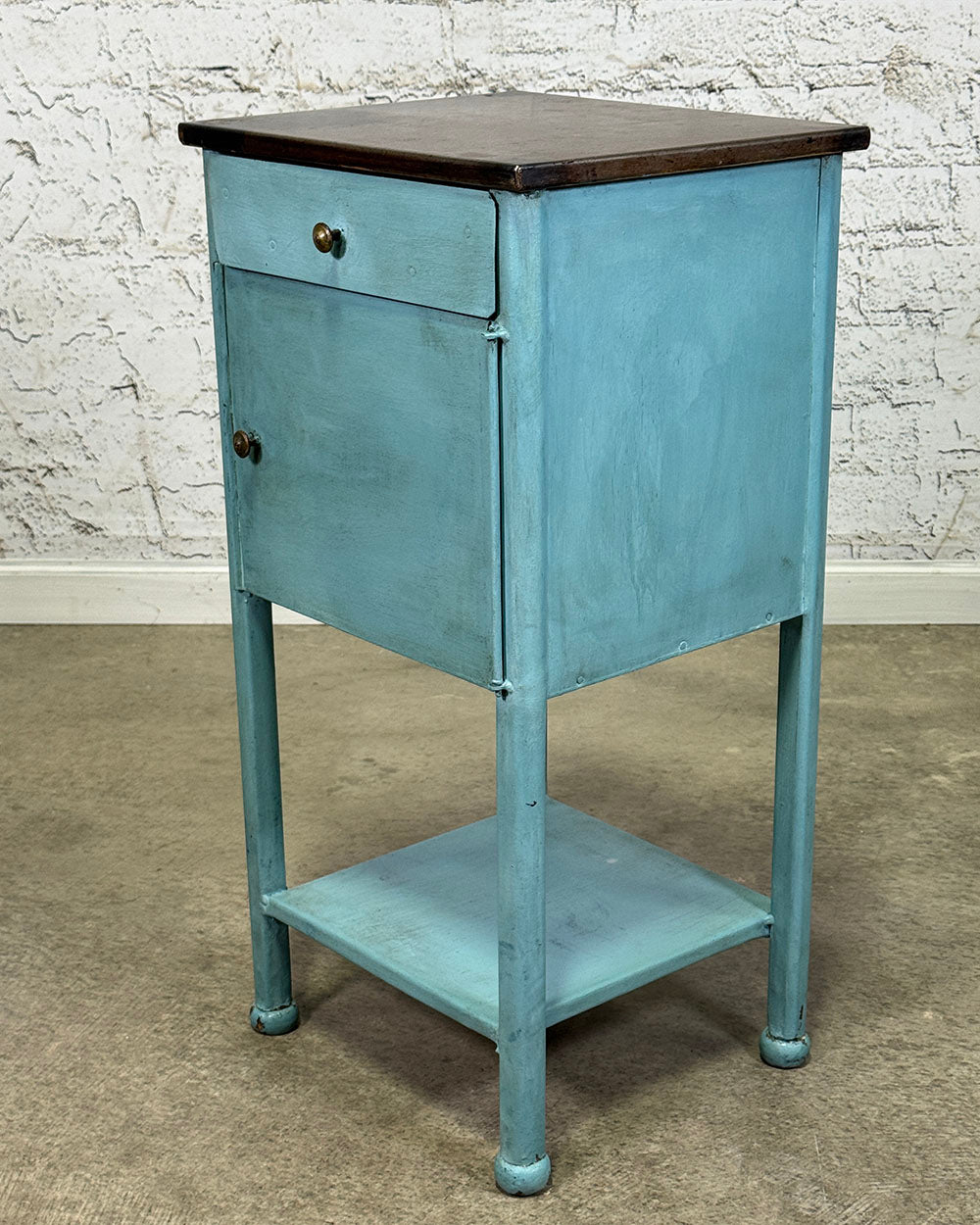 Antique Toleware Bedside