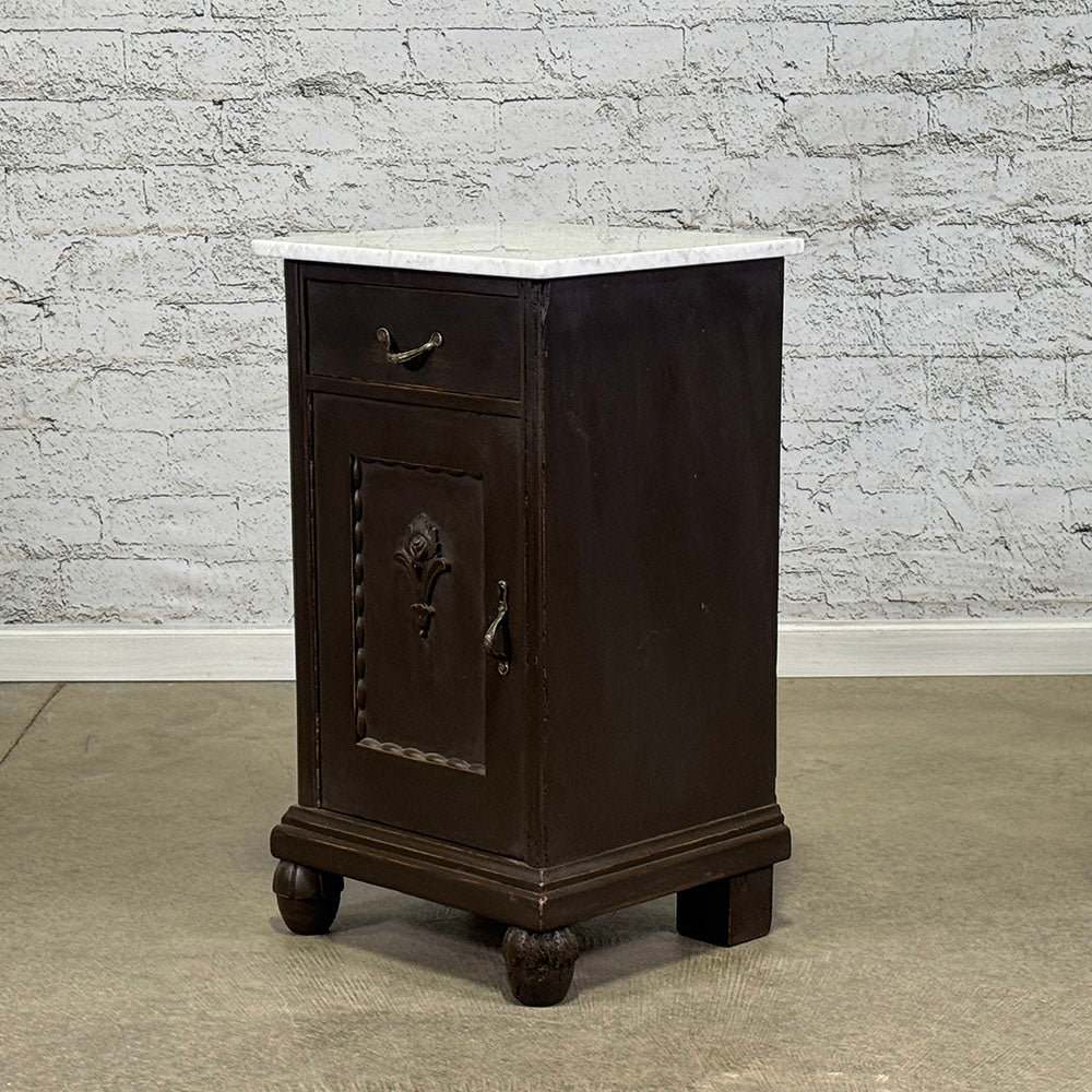 Vintage Marble Top Bedside