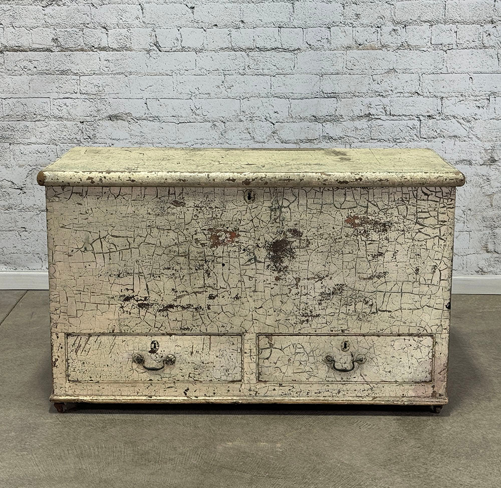Antique Georgian Mule Chest with Original Paint c.1780