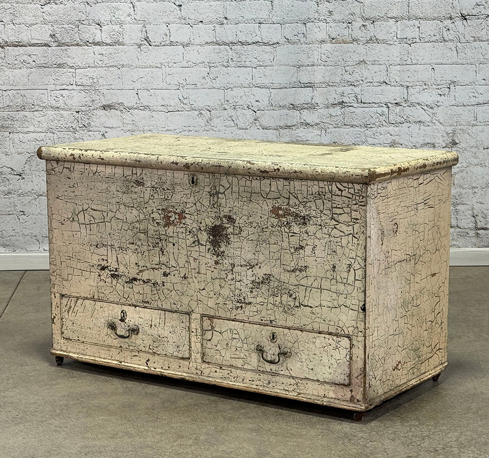 Antique Georgian Mule Chest with Original Paint c.1780