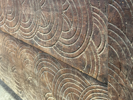 Primitive European Hand-Carved Bed Box c.1850