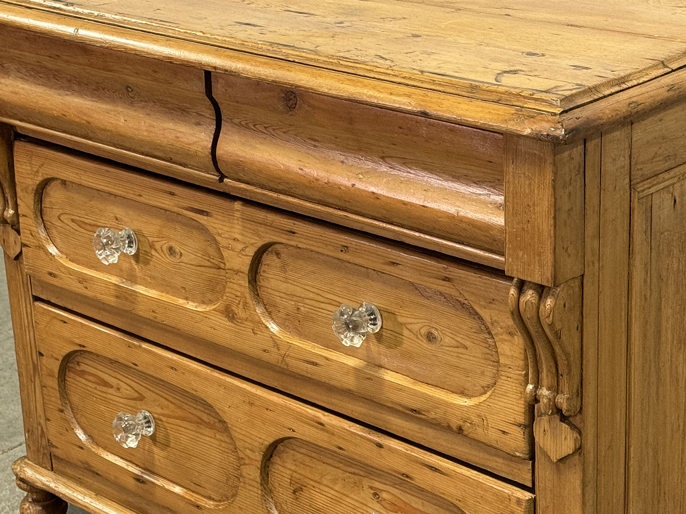 Antqiue European Pine Chest of Drawers c.1880