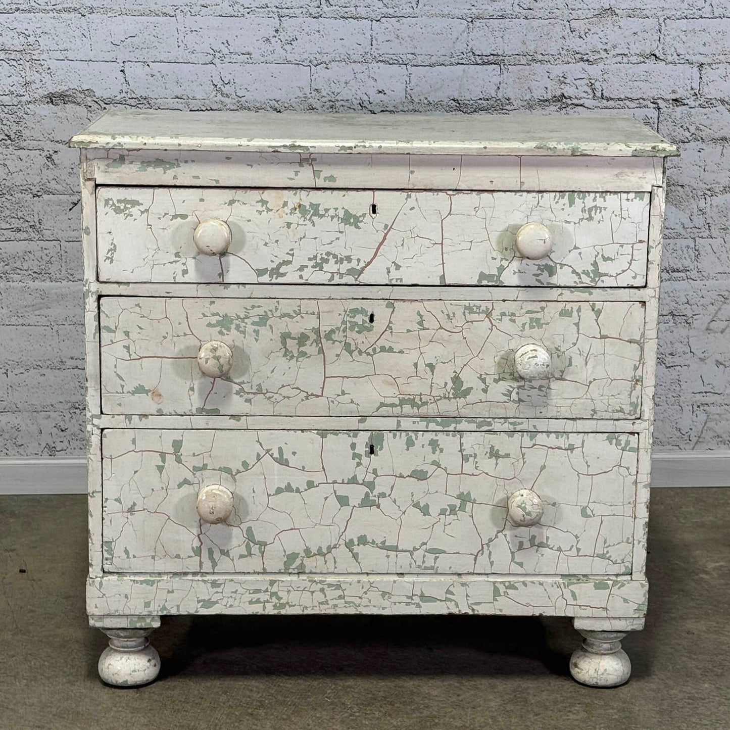 Painted 3 Drawer Chest Of Drawers