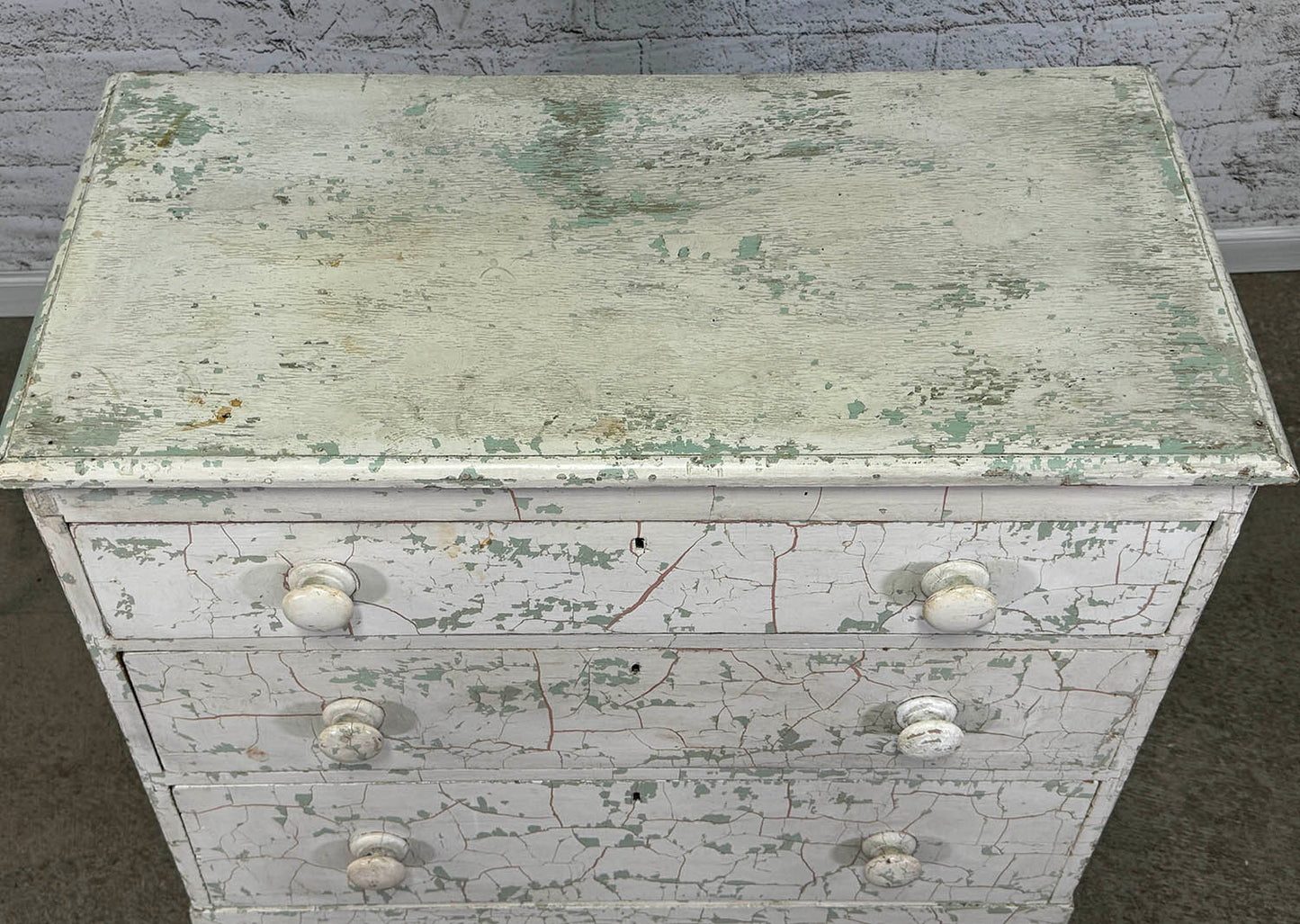 Painted 3 Drawer Chest Of Drawers