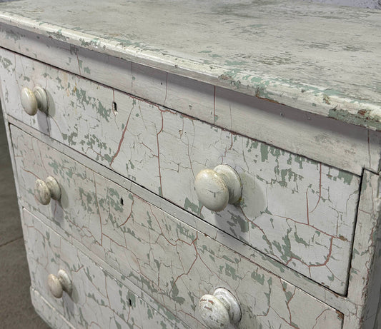 Painted 3 Drawer Chest Of Drawers