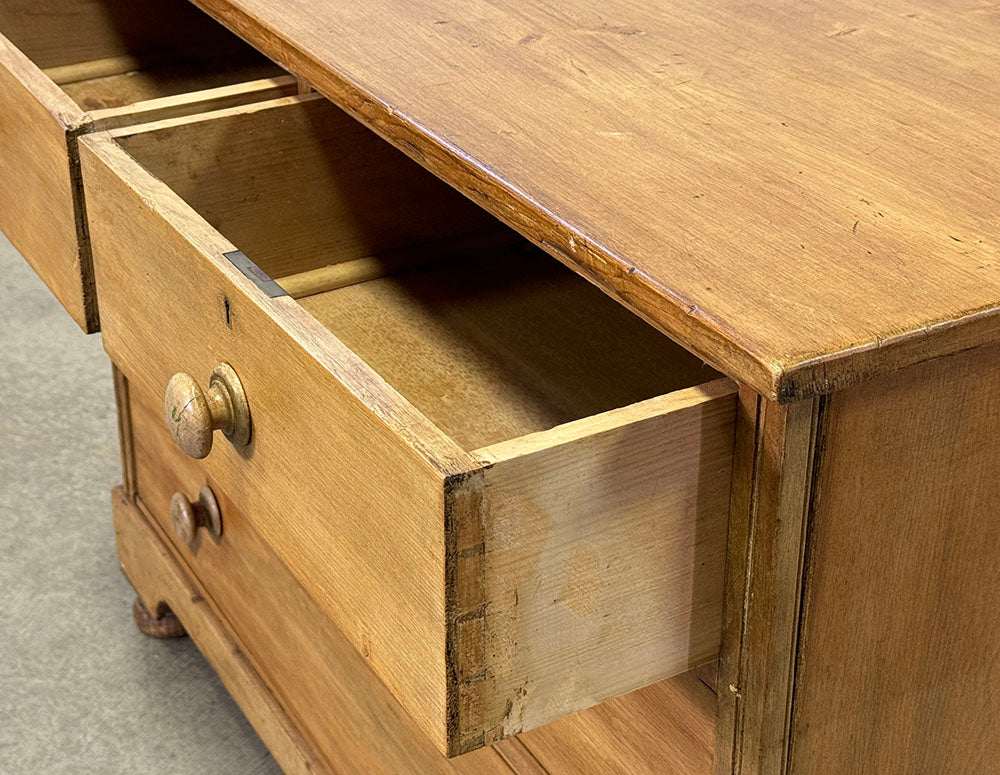 Antique English Pine Chest Of Drawers