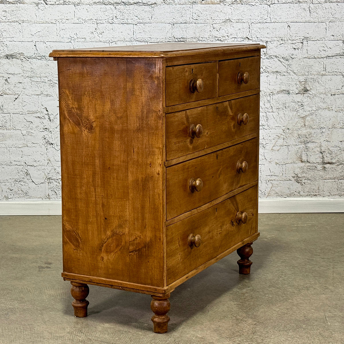 Antique Pine 2/3 Chest of Drawers