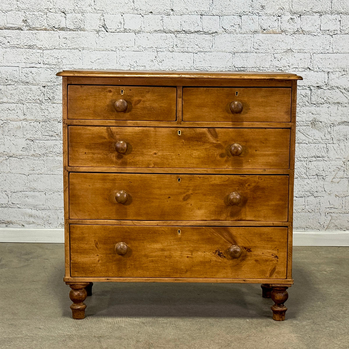 Antique Pine 2/3 Chest of Drawers