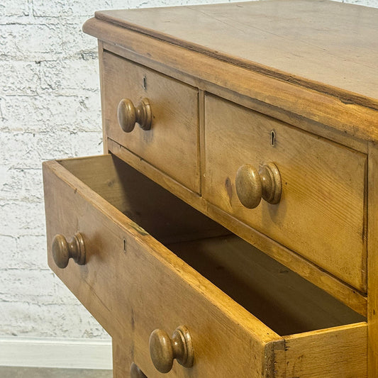 Antique English Pine Chest of Drawers