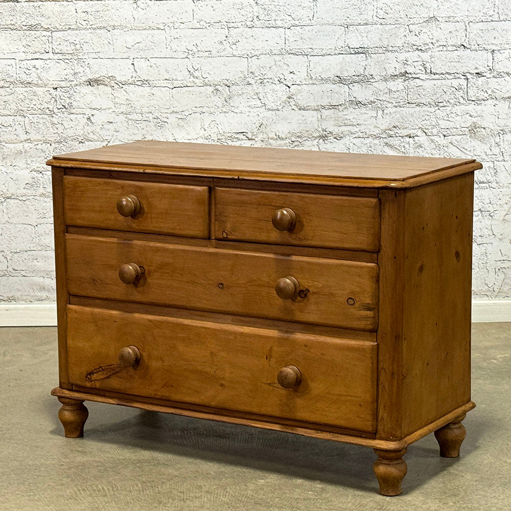 Antique English Pine Chest of Drawers