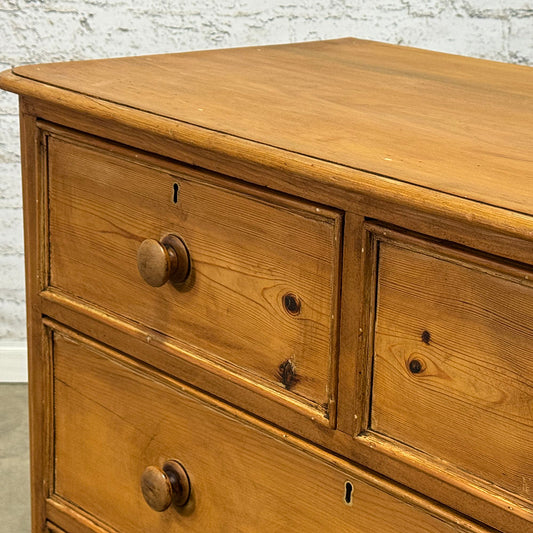 Antique English Pine Chest of Drawers
