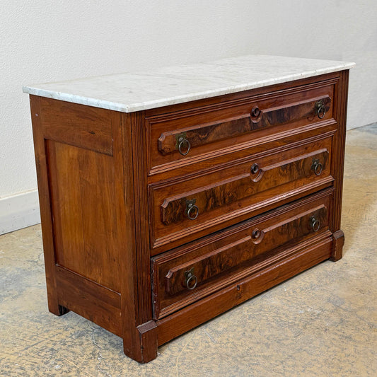 Marble Top Chest Three Drawers