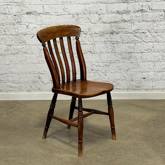 Antique English Set of Four Cottage Chairs