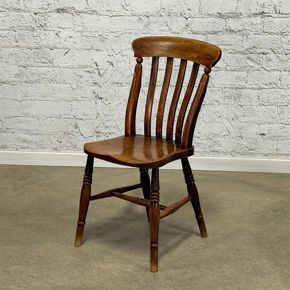 Antique English Set of Four Cottage Chairs