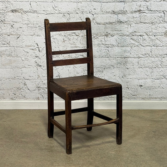 English Rustic Oak Country Chair