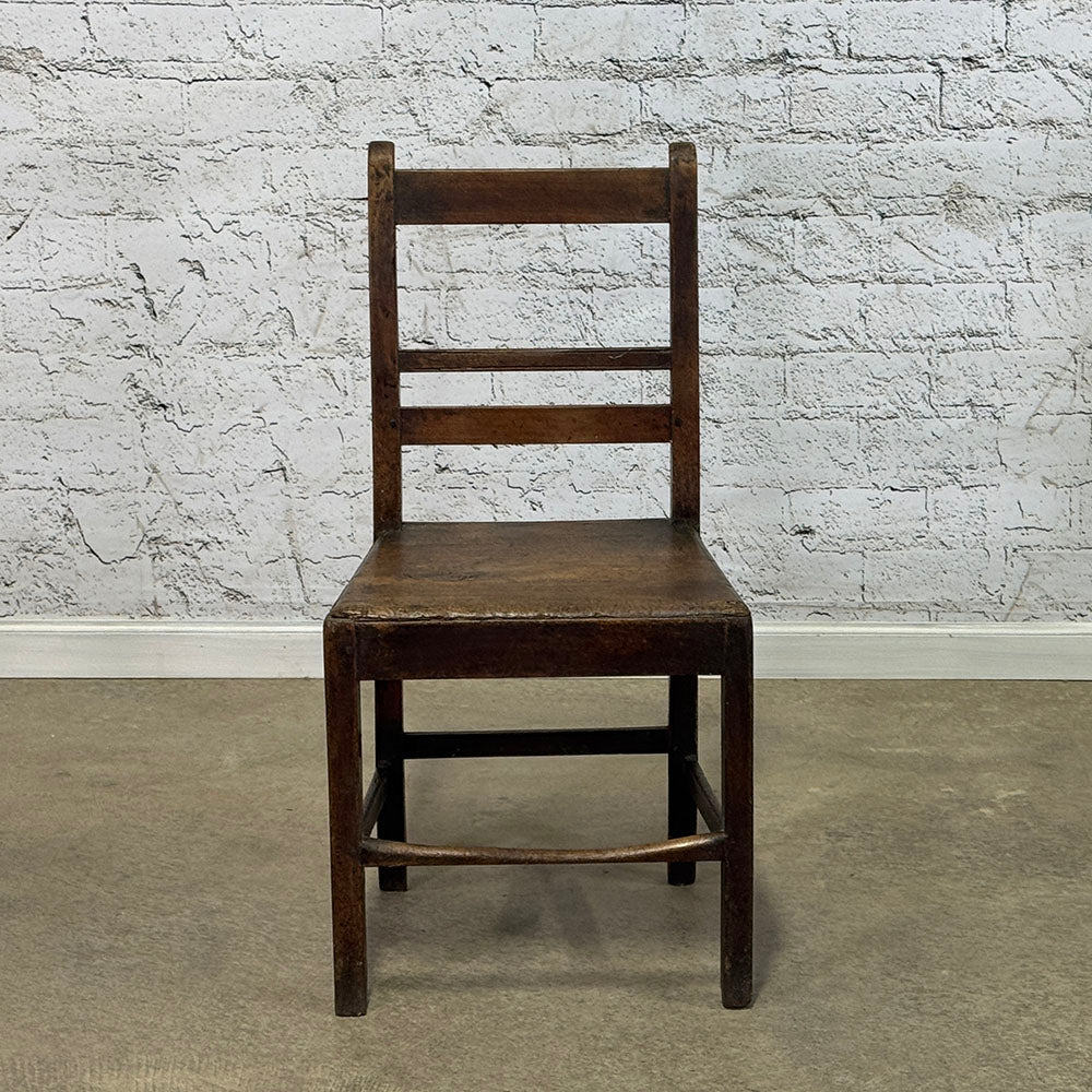 English Rustic Oak Country Chair
