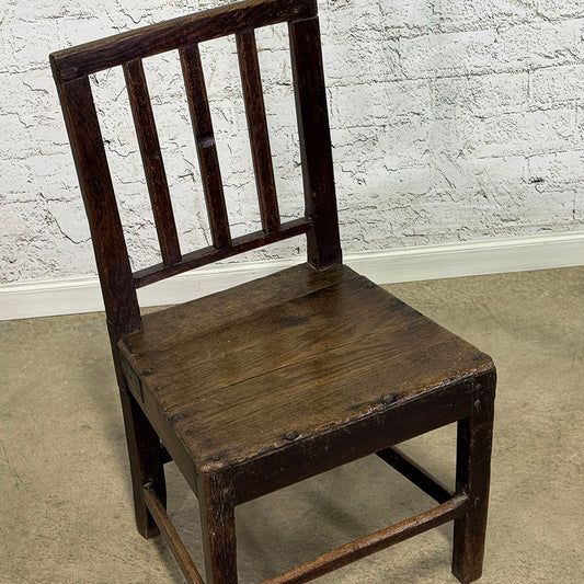 English Rustic Oak Country Chair