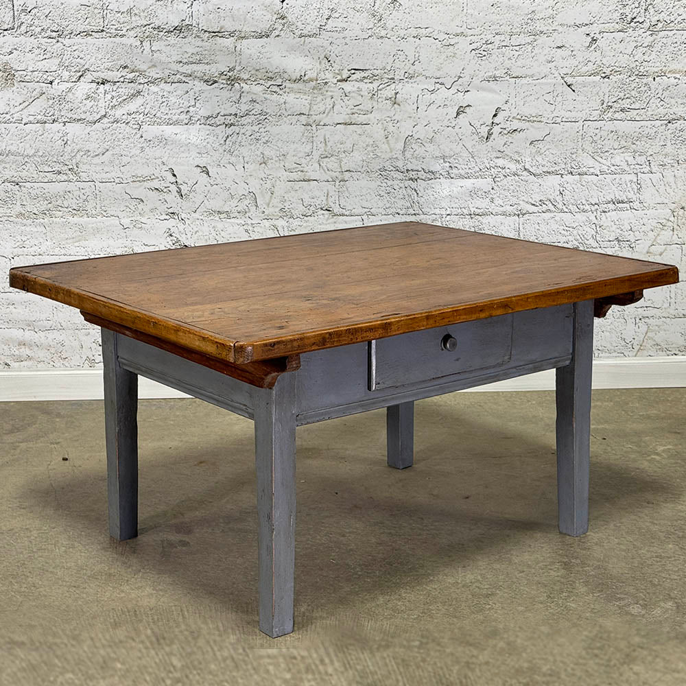 French Painted Pine Coffee Table c.1860