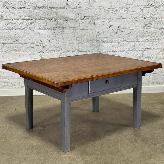French Painted Pine Coffee Table c.1860