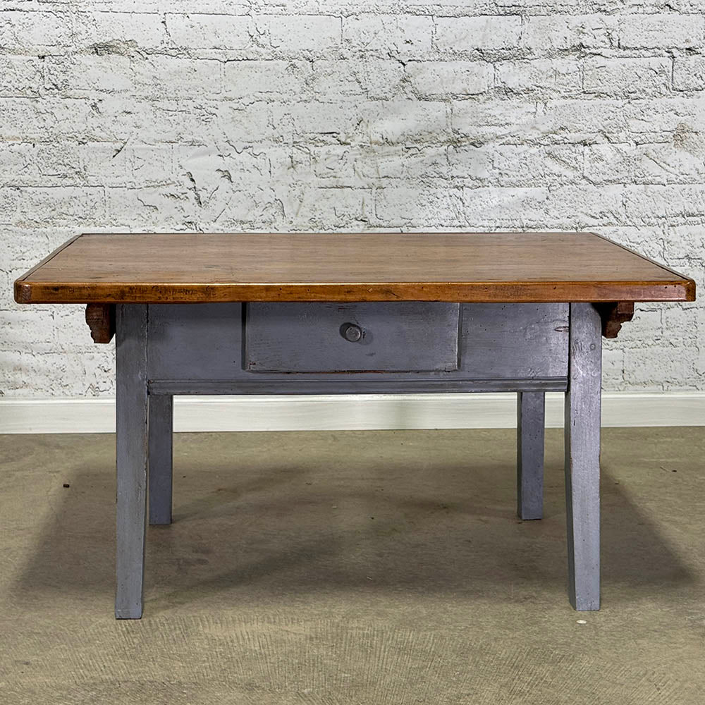French Painted Pine Coffee Table c.1860