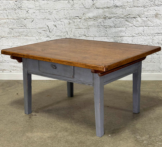 French Painted Pine Coffee Table c.1860