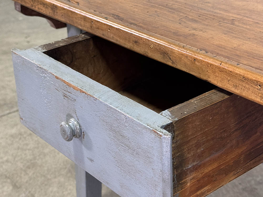 French Painted Pine Coffee Table c.1860