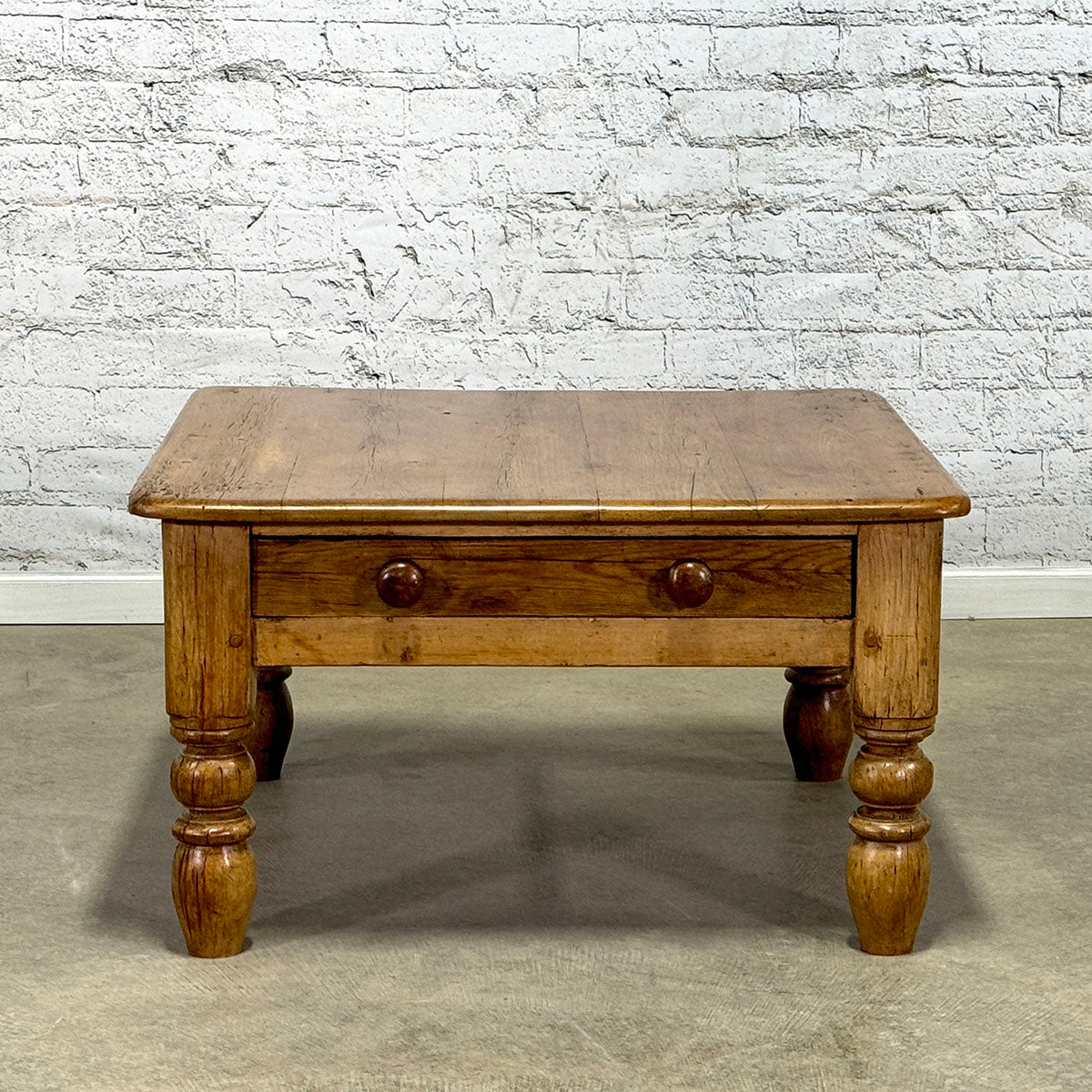 Antique Pine Coffee Table with Lovely Patina c.1880