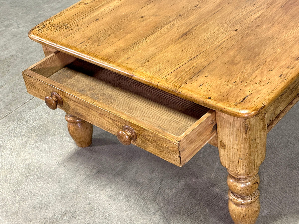 Antique Pine Coffee Table with Lovely Patina c.1880