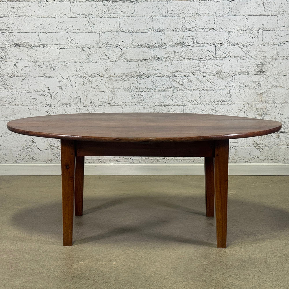 French Fruitwood Oval Coffee Table