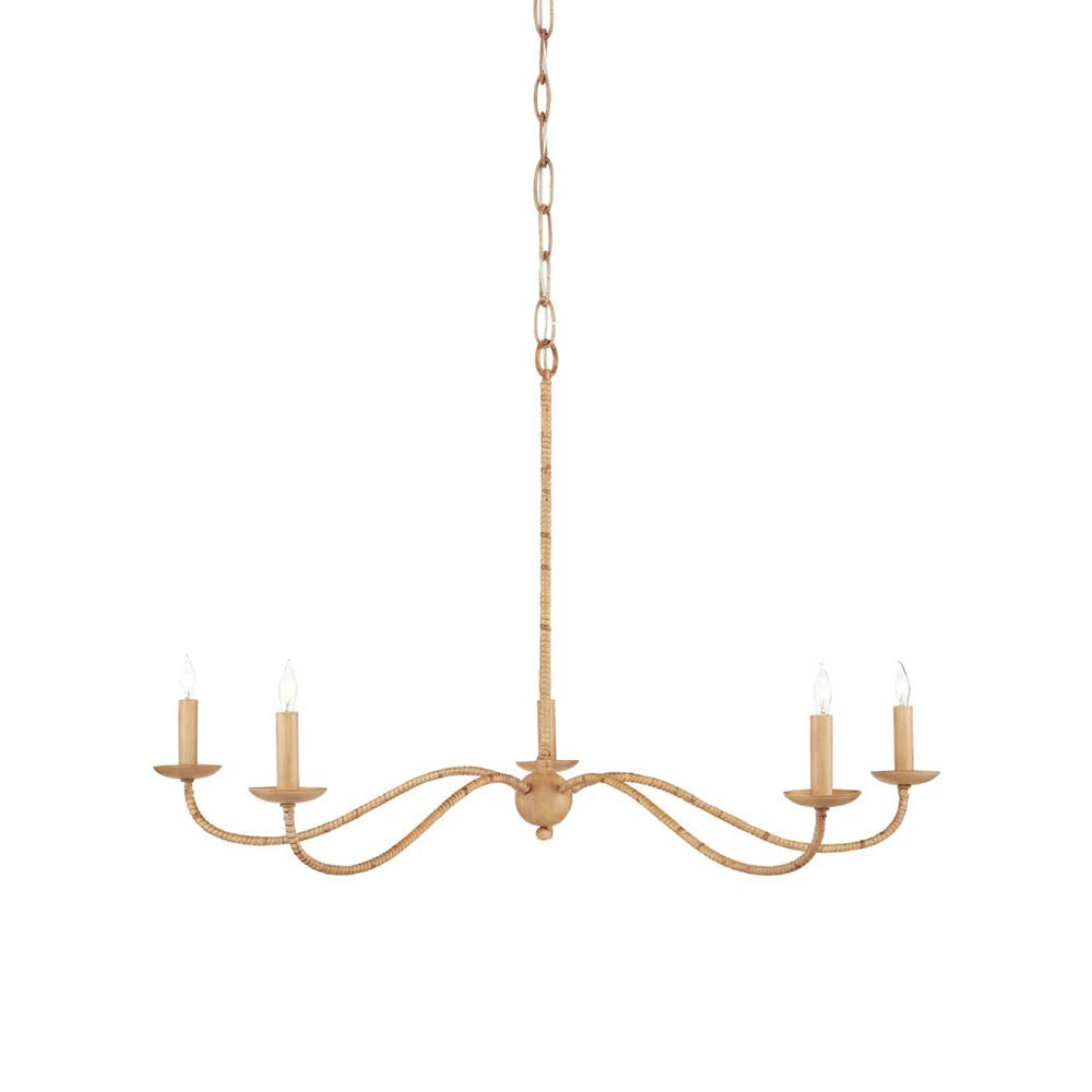 Saxon Small Tan Chandelier