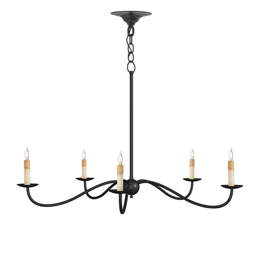 Saxon Small Chandelier Black