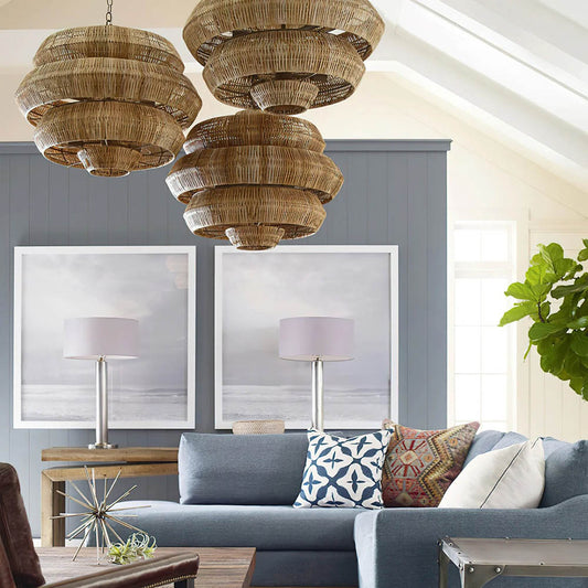 Antibes Medium Natural Chandelier