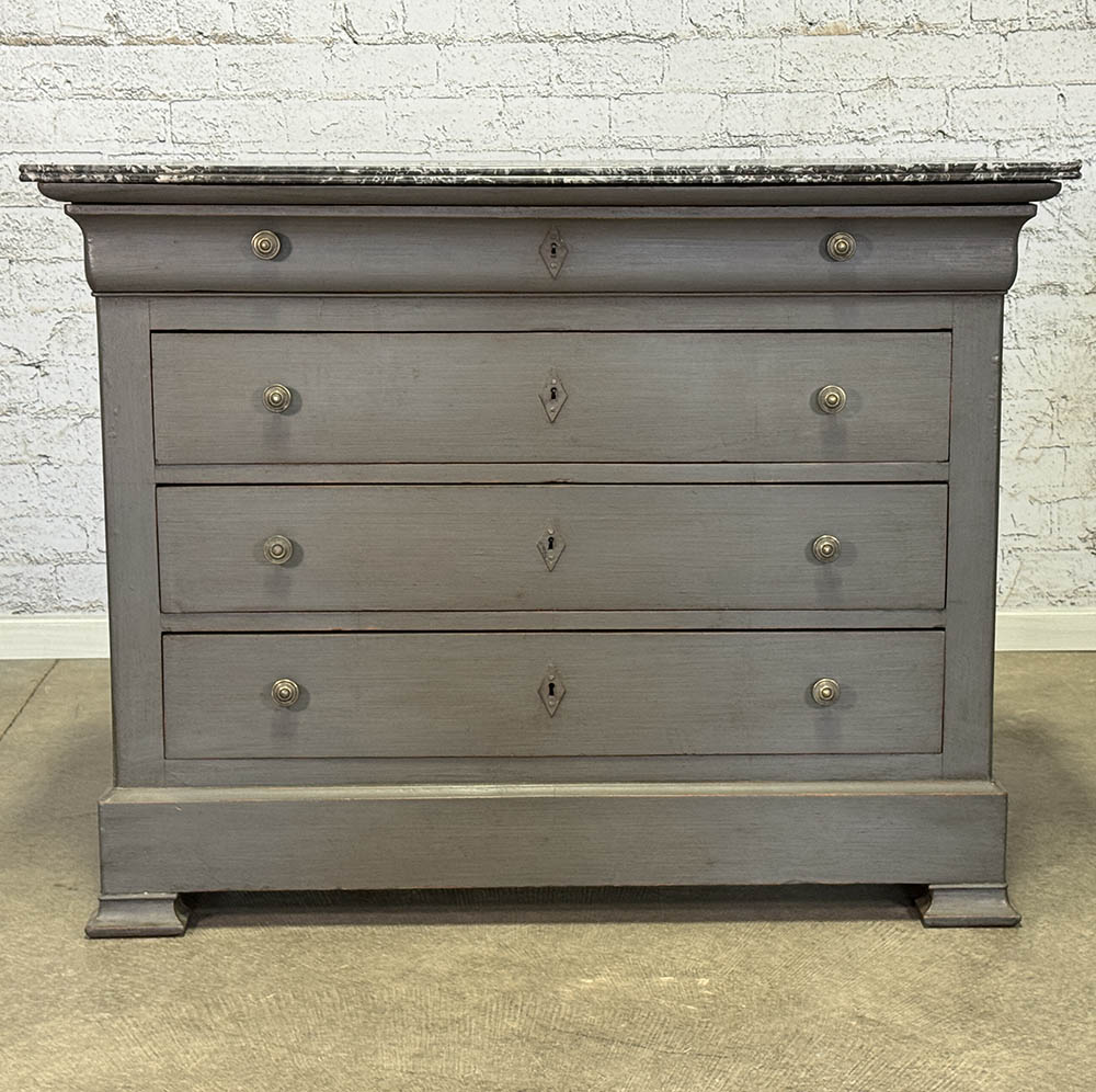 French Four Drawer with Marble Top Buffet c. 1880