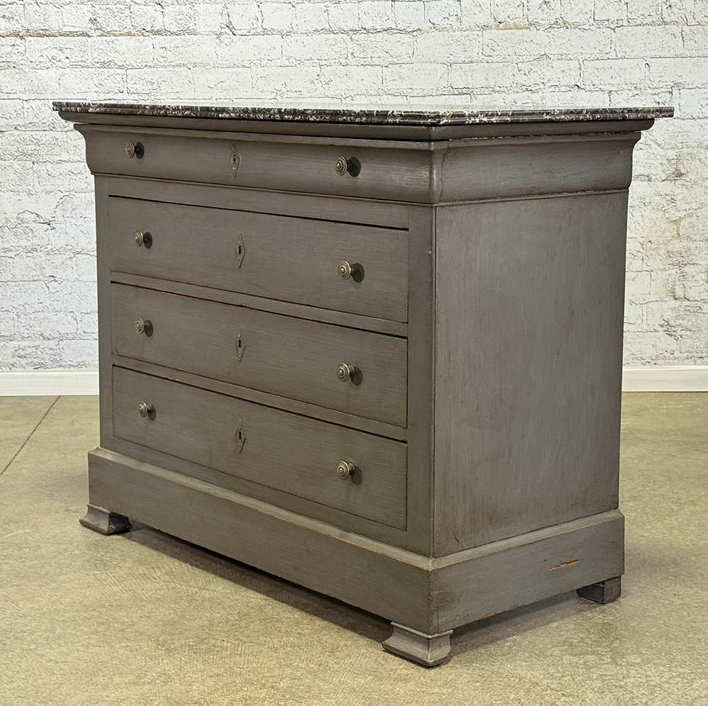 French Four Drawer with Marble Top Buffet c. 1880