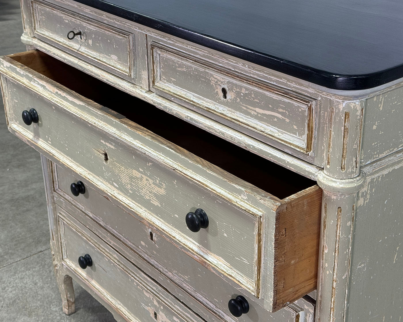 Antique French Original Paint Commode c.1880