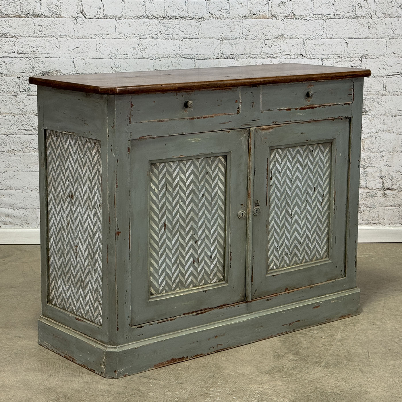 Antique French Painted Buffet c.1860