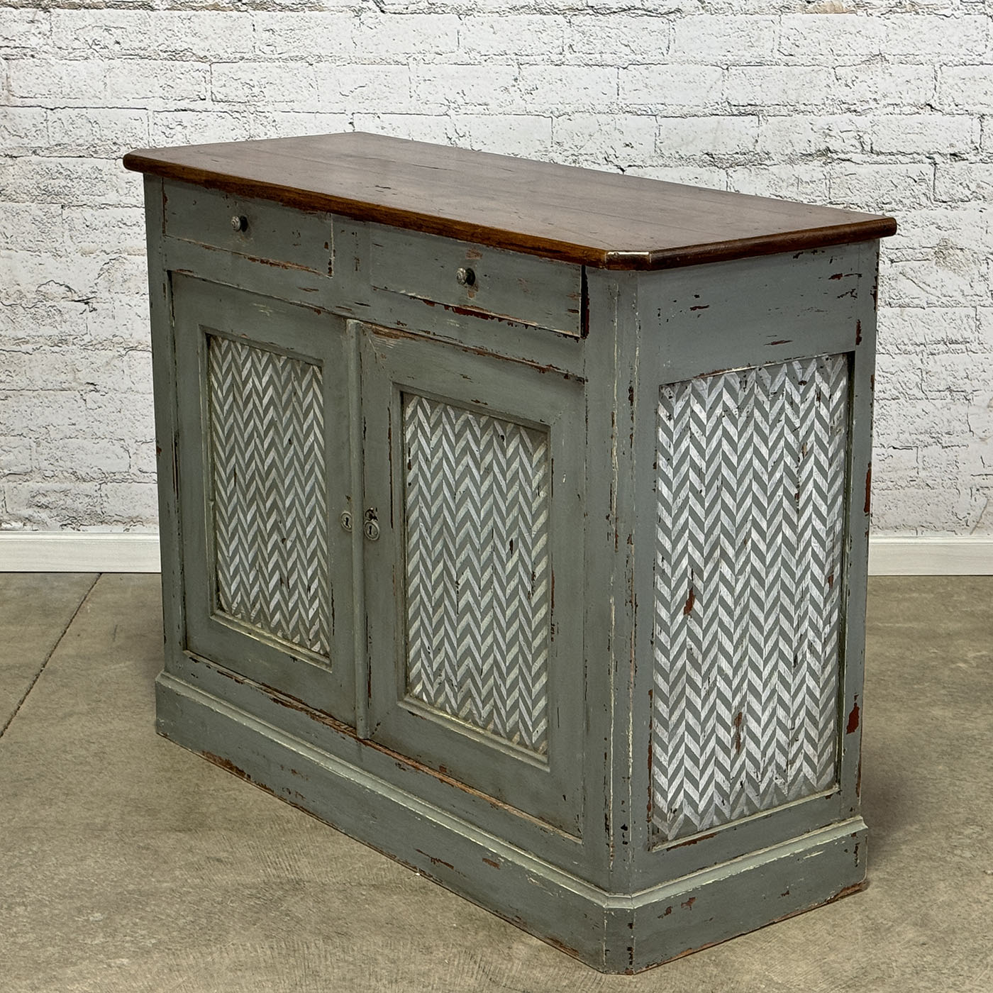 Antique French Painted Buffet c.1860