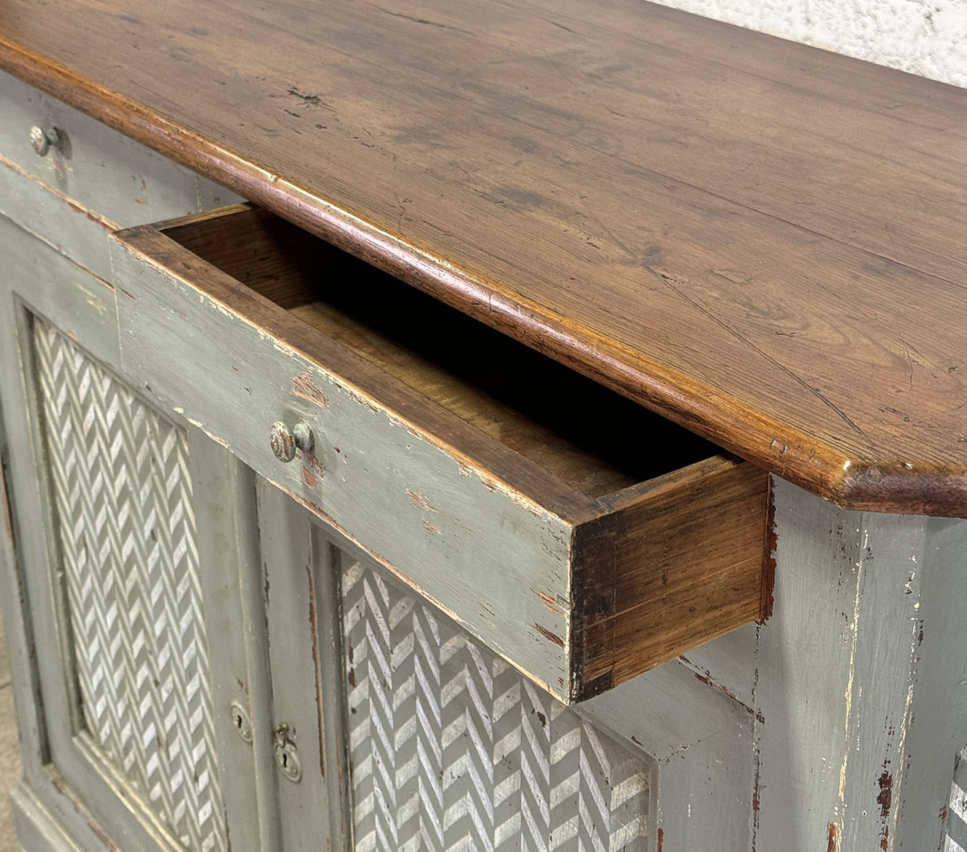 Antique French Painted Buffet c.1860