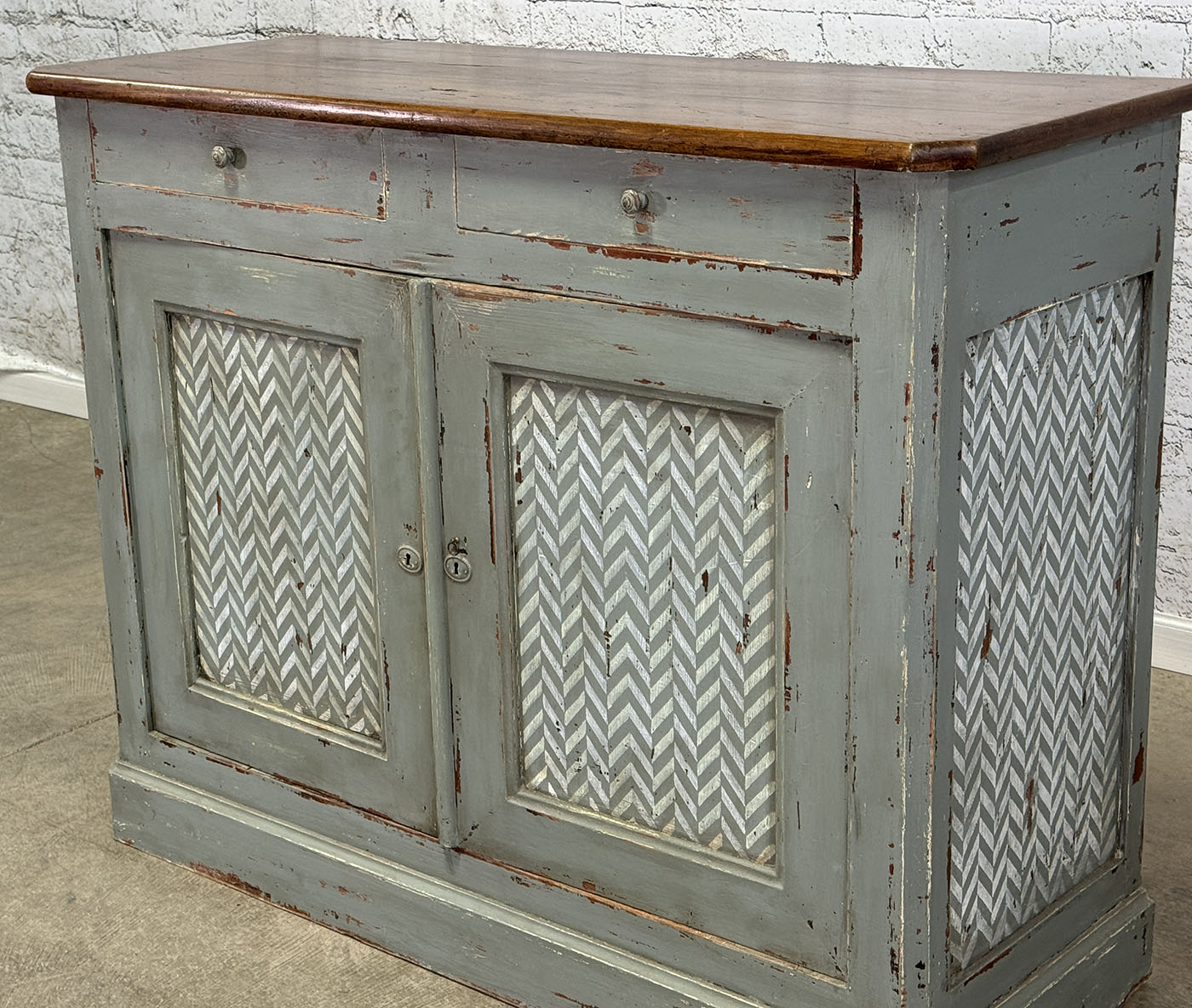 Antique French Painted Buffet c.1860