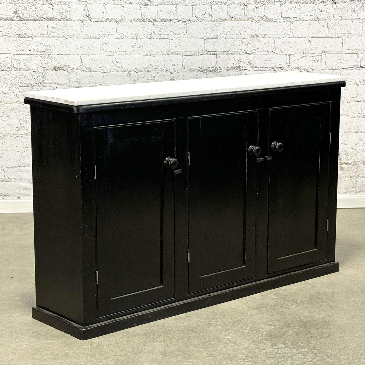 Antique English Painted Base with Marble Top c.1880
