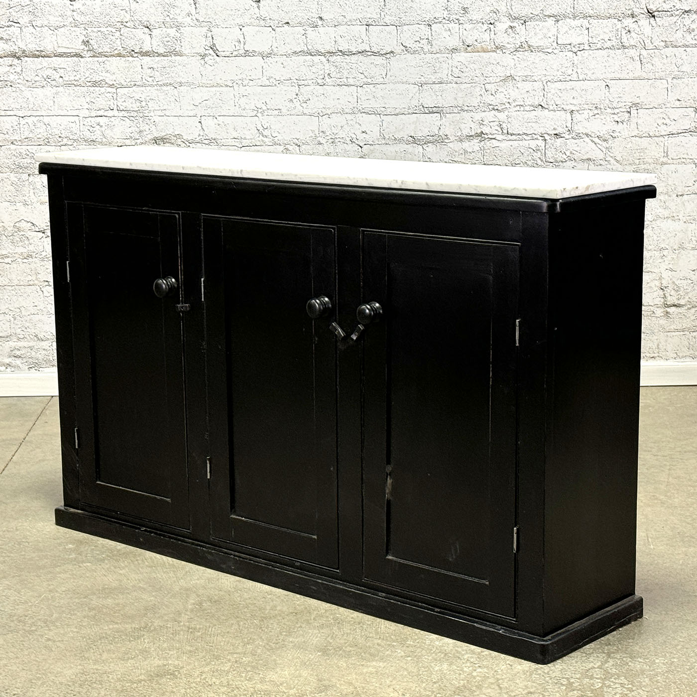 Antique English Painted Base with Marble Top c.1880