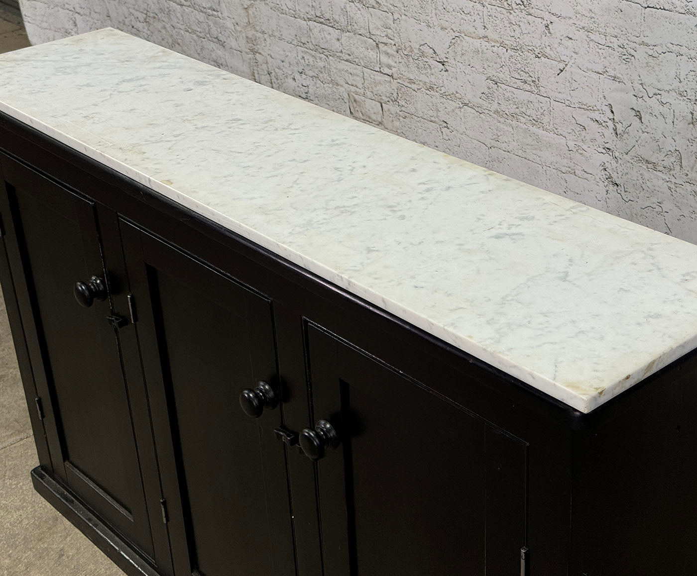 Antique English Painted Base with Marble Top c.1880